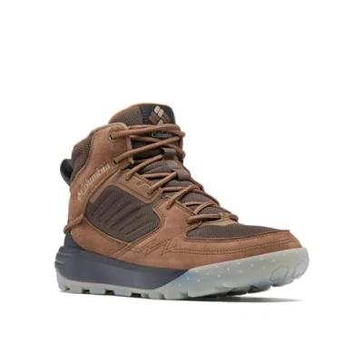 Afbeelding van Columbia Portlander Outdoorschoenen, Heren, Maat: 44.5, Bark/desert sun Leer en textiel