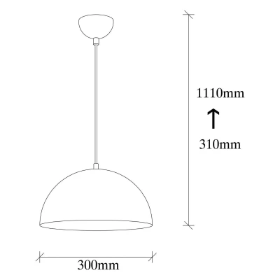 Afbeelding van Berceste 231 S hanglamp, zilverkleurig, metaal, Ø 30 cm