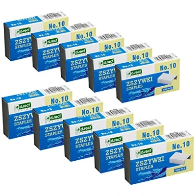 Afbeelding van D.RECT 10 mm nietjes x 1000 stuks voor nietmachines 10.000