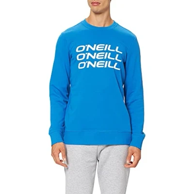 Afbeelding van O&#039;Neill V Hals Sweatshirt Men Triple Stack Victoria Blue Xs Material Buitenlaag: 60% Katoen 40% Polyester (Gerecycled)
