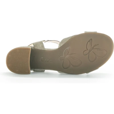 Afbeelding van Gabor Damesslippers, damessandalen, gemiddelde extra breedte (G), Riet 11