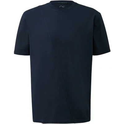 Afbeelding van QS Rundhals MIT Asymmetischer Teilungsnaht Tshirt basic, Heren, Maat: XS, Beige