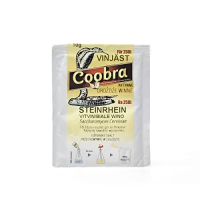 Afbeelding van COOBRA STEINHRHEIN Actieve wijngist (Steinberg) 10 g per 25 30 l gisting van verse en fruitige witte wijnen rosé wijngistpoeder droge gist