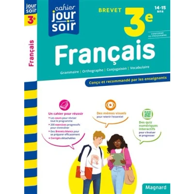 Image de Français 3e Brevet Cahier Jour Soir