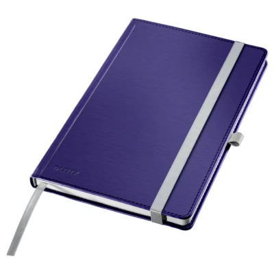 Afbeelding van Leitz Style Notitieboek A5 Gelijnd met Harde Kaft 100 Grams Papier Titanium Blauw