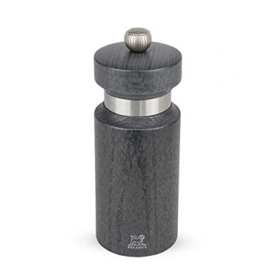 Image de Peugeot Moulin à poivre manuel en bois finition gris métallisé et inox 14 cm