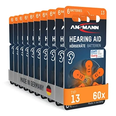 Afbeelding van Ansmann type 13 gehoorbatterijen 60x