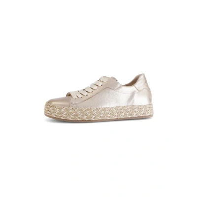 Afbeelding van Gabor Sneakers laag, Dames, Maat: 35.5, Puder lurex Leer