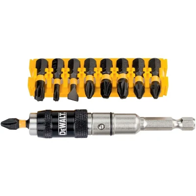 Afbeelding van DeWalt Accessoires IMPACT Torsion 10 delige zwenkbare bithouder met schroefbits DT70518T QZ