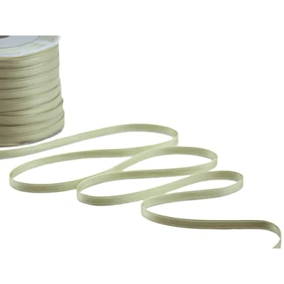 Afbeelding van Furlanis Dubbelzijdig satijnen lint, Italiaanse stof saliegroen, 6 mm x 25 m