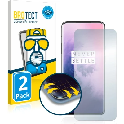 Afbeelding van BROTECT Screenprotector voor OnePlus 7 Pro Folie Beschermfolie matte volledig dekking (2 Stuks)