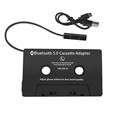 Afbeelding van cassette adapter voor 5.0 auto radio ontvanger Bluetooth car audio to AUX CD speler MP3 iPod met 3,5 mm jack plug