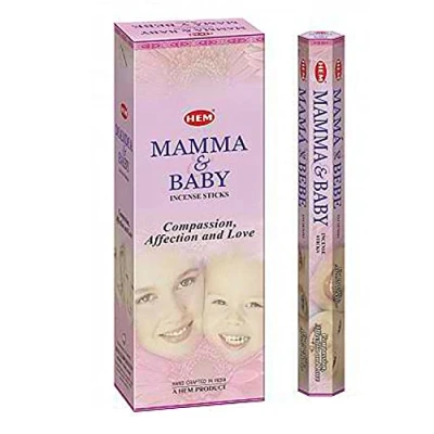 Afbeelding van HEM Wierook Mamma &amp; Baby Slof / Voordeelbox (6 Pakjes 120 stokjes)