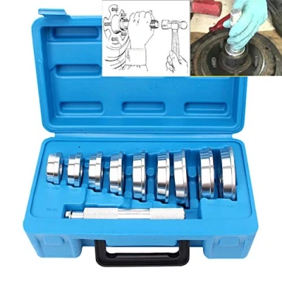 Afbeelding van CCLIFE 10 delige aluminium drukstukset, drukstukken voor werkplaatspers, lagers, bussen, sealring, eendriver aandrijfset