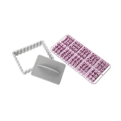 Afbeelding van Zenker 44827 gepersonaliseerde koekjesvorm en letterstempel alfabet, kleine boter, bakset, kunststof, 8,5 x 6,3 cm