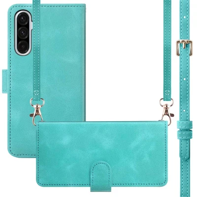 Afbeelding van imoshion Hoesje Geschikt voor Samsung Galaxy A36 met Pasjeshouder Bookcase koord Turquoise