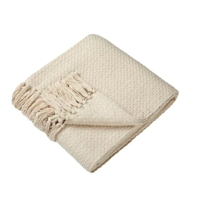 Afbeelding van Drift Home Hayden 100 Kussen gerecycled katoen, sprei, 200 x cm, crèmekleurig