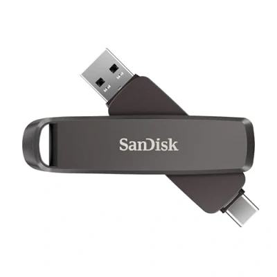 Afbeelding van SanDisk Extreme PRO Dual Drive (1000 GB, USB A, C), stick, Zwart
