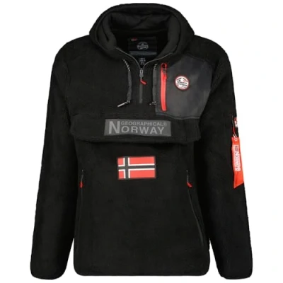 Image de Geographical Norway Terifique Men Polaire Epaisse Homme Chaude Fermeture Zip Veste Sweats Hiver Chaud Hommes Doux Sweat Doublure Longues Manches Ideal Automne (Noir L), Noir, L