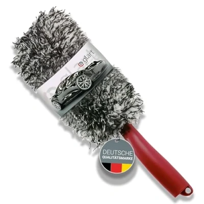 Image de Glart brosse à jante Premium en microfibres avec revêtement amovible, nettoyage doux du lit de aux rayons parfaite pour les jantes onéreuses voiture,