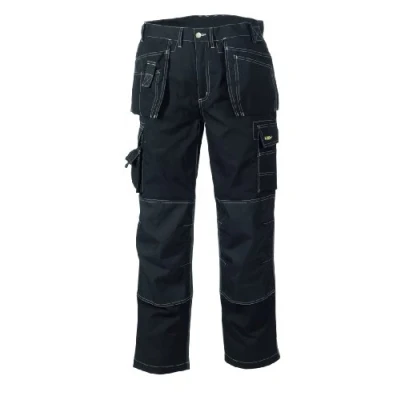 Afbeelding van teXXor Werkbroek van canvas met veiligheidsbroek, Panama canvas, zwart.