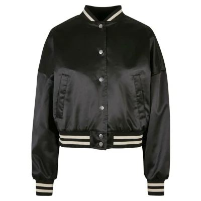Afbeelding van Urban Classics Oversized Bomberjacks, Dames, Maat: XS, Black