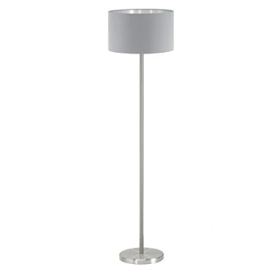 Afbeelding van EGLO Maserlo Vloerlamp E27 151 cm Stof Grijs, Zilver