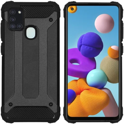 Afbeelding van imoshion Hoesje Geschikt voor Samsung Galaxy A21s Rugged Xtreme Backcover Zwart