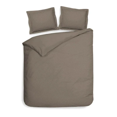 Afbeelding van Heckett Lane Dekbedovertrek Punto Marsala Brown 200 x 200/220