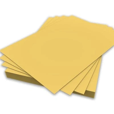 Afbeelding van 50 vellen A4 papier, 80 g/m², lichtgeel, dubbelzijdig papier voor printers, kopieerapparaat, origami, tekening, school, kantoor, bedrukt, 210 mm x 297 (A4, g/m²)