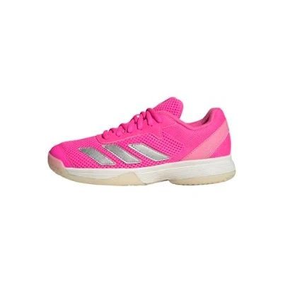 Afbeelding van adidas Mixte enfant Courtflash Kids Tennis Shoes, Lucid Pink/Silver Metallic/Bliss Pink, 36 EU