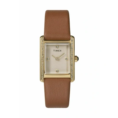 Afbeelding van Timex Quartz Analog Hailey Horloge, Dames, Maat: One Size, Brown