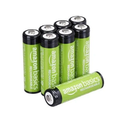 Afbeelding van Amazon Basics Set van 8 AA NiMh oplaadbare batterijen (afbeelding kan afwijken)
