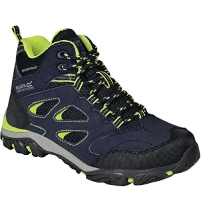 Afbeelding van Regatta Holcombe IEP Waterdichte Middelhoge Wandelschoenen Kinderen Unisex Limoen Maat 31