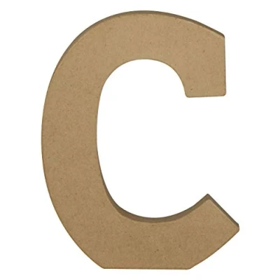 Image de Lettre kraft 20 cm à décorer C Décopatch