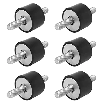 Afbeelding van Boisbresil 6 stuks Silent Rubber Block, Block M8 Schokdemper Rubberen Schokbrekers Anti Vibratie 30 x 20 Isolator