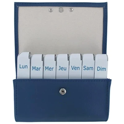Afbeelding van Pilbox Liberty Weekly Pill Dispenser (Kleur : Blauw)