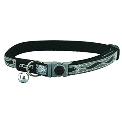 Afbeelding van Rogz Kattenhalsband NightCat Black Paws
