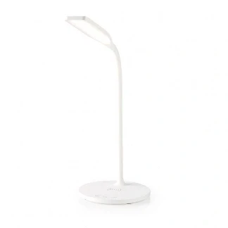 Afbeelding van Tafellamp Nedis (Draadloze Qi oplader, LED, Dimbaar, Touchbediening, 2700 6500K, Wit)