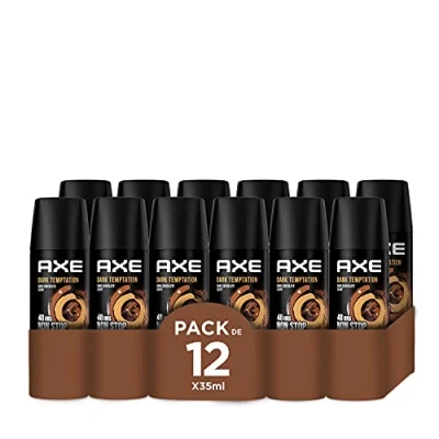 Image de Axe Bodyspray Dark Temptation Lot de 12 déodorants pour homme 35 ml