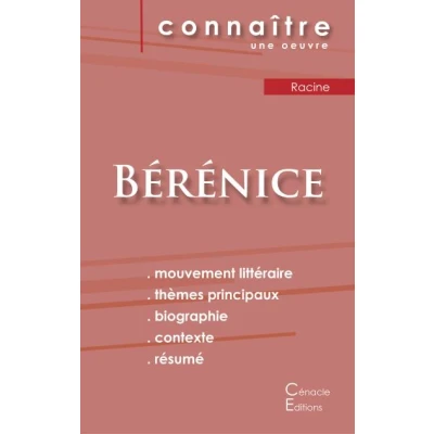 Image de Fiche de lecture Bérénice Racine (Analyse littéraire référence et résumé complet)