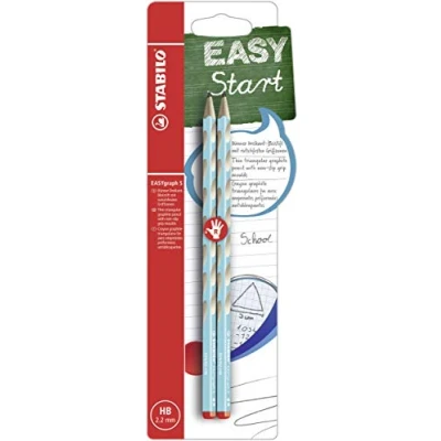 Image de STABILO EASYgraph S HB bleu R 2 pièces