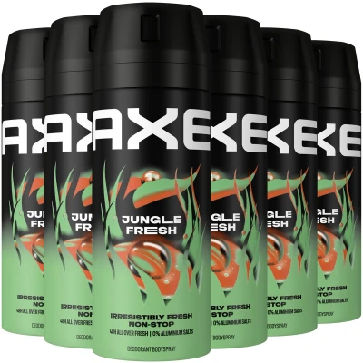 Afbeelding van 6x Axe Deodorant Bodyspray Jungle Fresh 150 ml