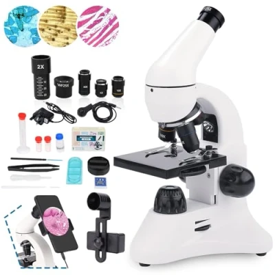 Afbeelding van USCAMEL 40X 2000X Mikroskop Voor Kinderen en Studenten Monokulare Biologische Educatie