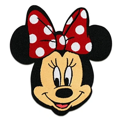 Afbeelding van Patch Minnie Mouse Disney Comic Kids rood 6,5 x 7,5 cm geborduurde patches om op te strijken