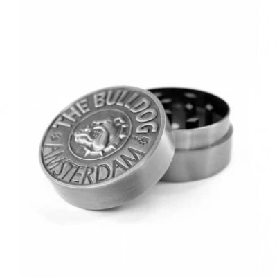 Afbeelding van The Bulldog Amsterdam Grinder 2 rollen zilverkleurig metaal