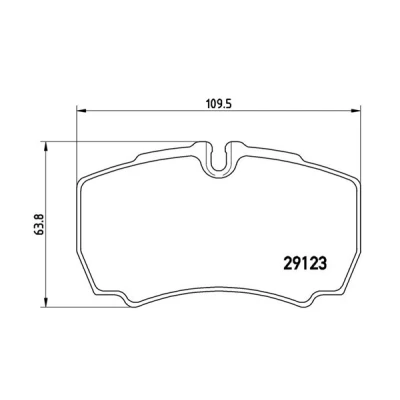 Afbeelding van MAGNETI MARELLI 363700506023 Remblokkenset Geschikt voor slijtage waarschuwingscontact IVECO: DAILY 6 , Pritsche/Fahrgestell, 4