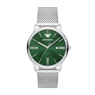 Afbeelding van Emporio Armani Horloge silvercoloured, Heren, Maat: One Size, Silver coloured