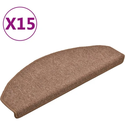 Afbeelding van Trapmatten 15 st 65x24x4 cm bruin
