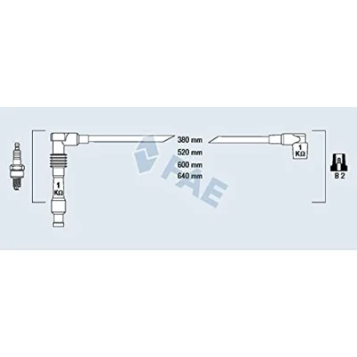 Afbeelding van FAE 85080 Bougiekabelset